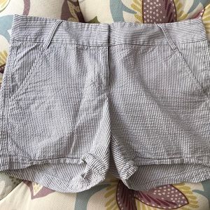 Jcrew chino shorts size 4 seersucker GUC